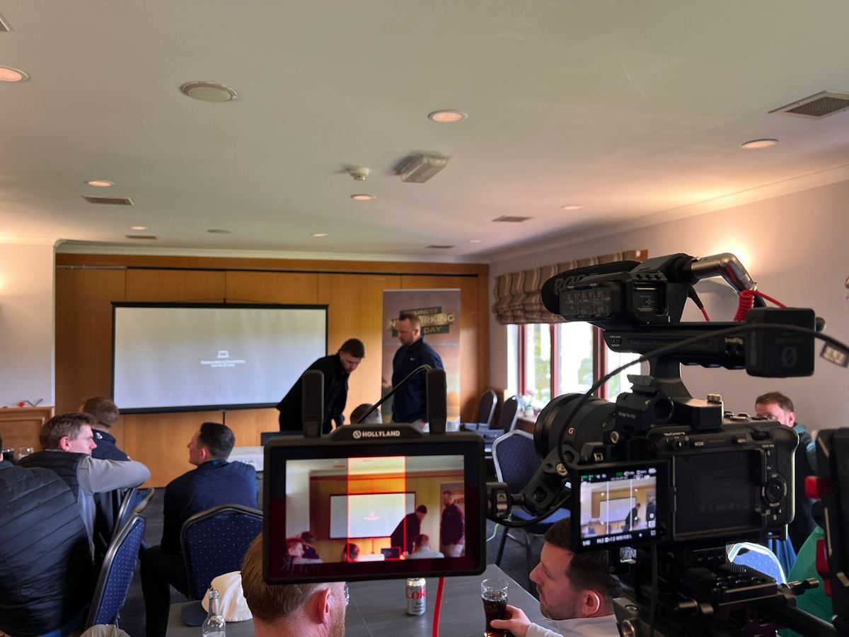 Filming the Business Networking Golf Day