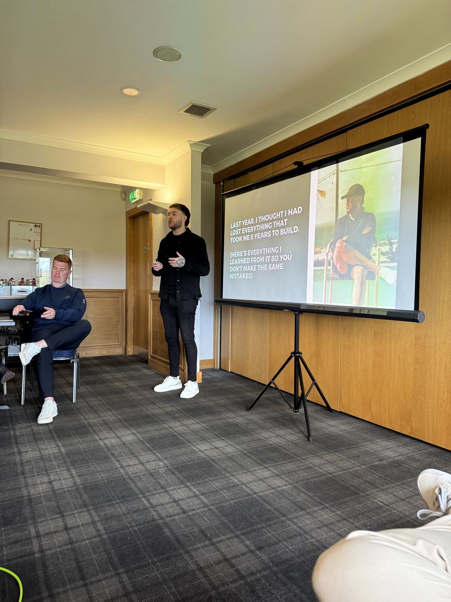 Keynote talk at the Business Networking Golf Day
